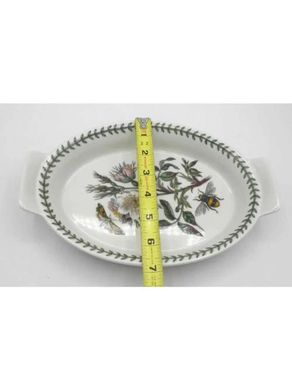 Portmeirion Botanic Garden 10 Inch Oval Handled Gratin Dish Baker PRTBOG